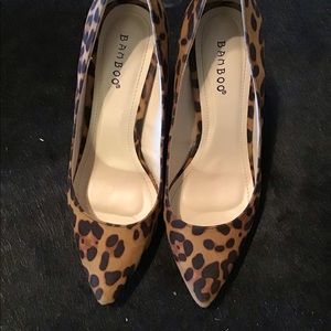 Bamboo stiletto heels